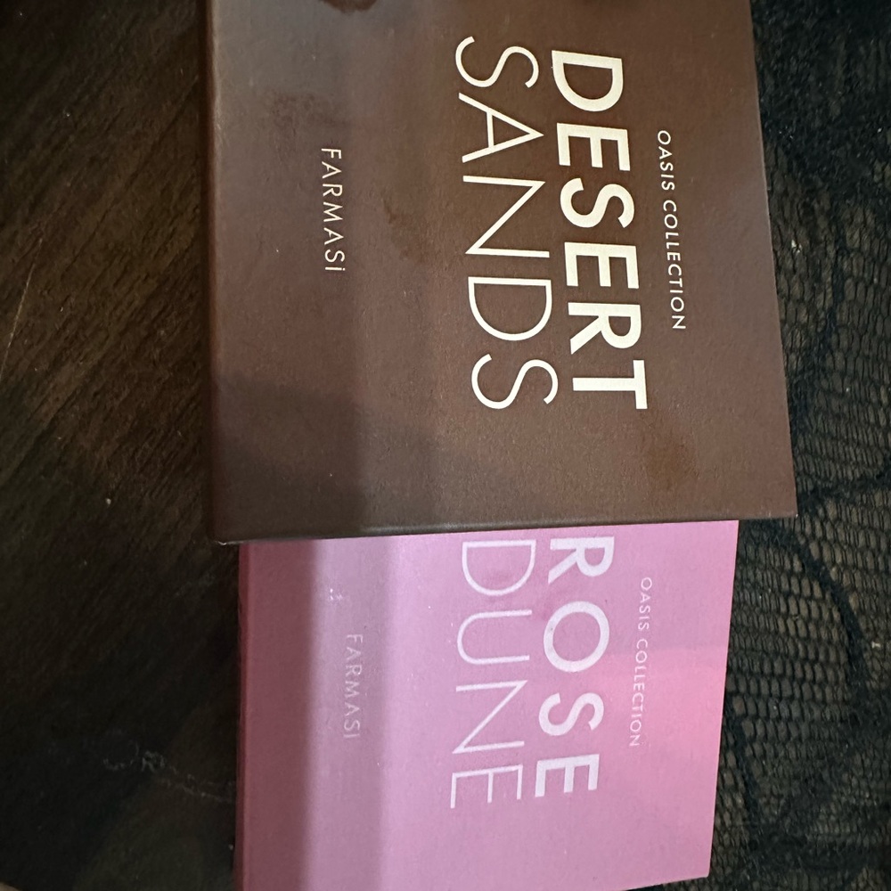 Farmasi eye shadow pallets, both for one price.